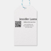 volg ons thread gebruikersnaam social media voeg Q Cadeaulabel (Achterkant)