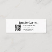 volg ons twitter X gebruikersnaam social media voe Mini Visitekaartje (Achterkant)