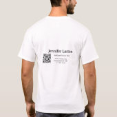 volg ons twitter X gebruikersnaam social media voe T-shirt (Achterkant)
