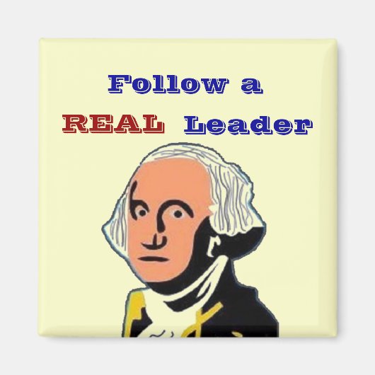 Volg REAL Leader Magneet (Voorkant)