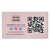 Volg Scan om verbinding te maken met ons QR-code B Magnetisch Visitekaartje (Voorkant)