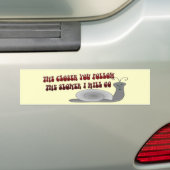 VOLG TE SLOT BUMPERSTICKER (Op auto)