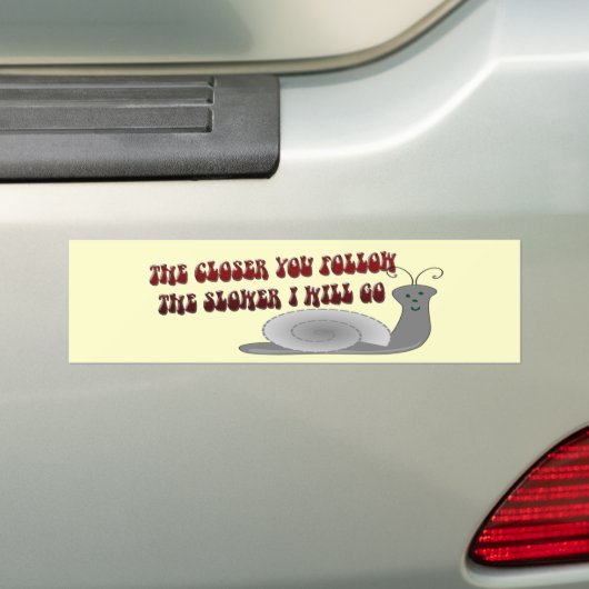VOLG TE SLOT BUMPERSTICKER (Op auto)