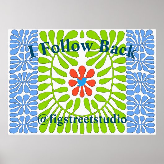 Volg terug Blauwe Vogel, Poster (Voorkant)