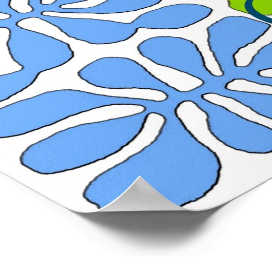 Volg terug Blauwe Vogel, Poster (Hoek)