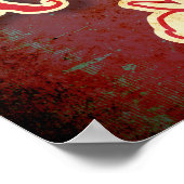 Volg The White Rabbit leuke en grappige typografie Poster (Hoek)