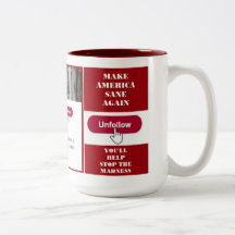 Volg Trump Twitter-Mok