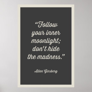 VOLG U BINNEN MOONLIGHT-POSTER   GRAY POSTER