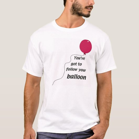 Volg uw ballon t-shirt (Voorkant)