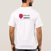 Volg uw ballon t-shirt (Achterkant)