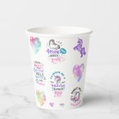 Volg uw binnenste rugleuning papieren bekers (Voorkant)