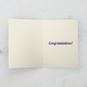 Volg uw dromen Gepersonaliseerde Foto Afstuderen Kaart (Binnen)