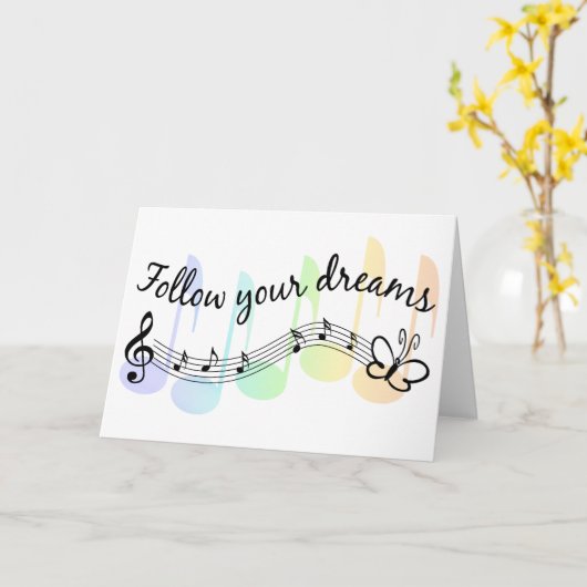 Volg Uw Dromen Kaart (Gele Bloem)