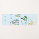 Volg uw dromen Waterverf Hot Air-ballonnen Yogamat (Voorkant (horizontaal))