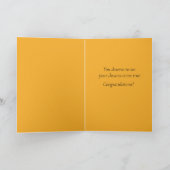 Volg uw droomgroet Afstuderen Kaart (Binnen)