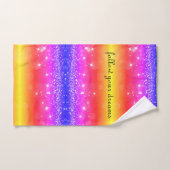 Volg uw droomregenboog met handdoekjes bad handdoek (Handdoek)