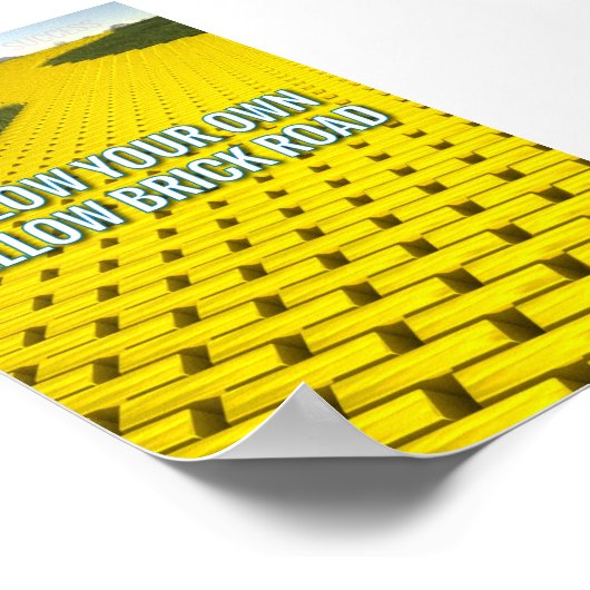 VOLG UW EIGEN GELLOW BRICK ROAD POSTER (Hoek)