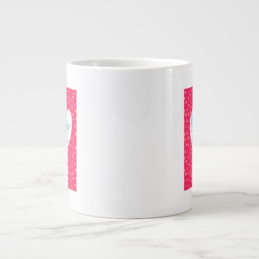 Volg uw hart 3 grote koffiekop (Voorkant)