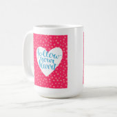 Volg uw hart 3 koffiemok (Voorkant links)