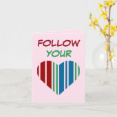 VOLG UW HART KAART (Gele Bloem)