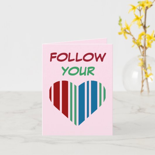 VOLG UW HART KAART (Gele Bloem)