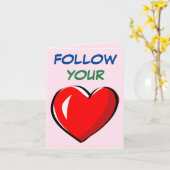 VOLG UW HART KAART (Gele Bloem)