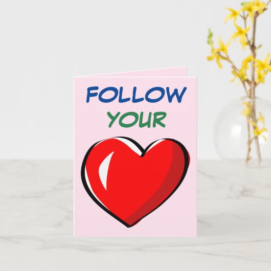 VOLG UW HART KAART (Gele Bloem)