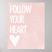 Volg uw hart poster (Voorkant)