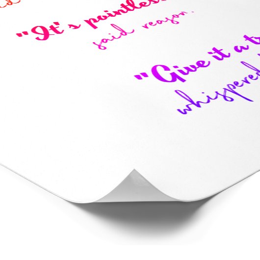 Volg uw hart poster (Hoek)