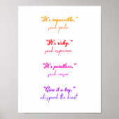 Volg uw hart poster (Voorkant)