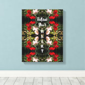 Volg uw hartRozen Abstract Inspirerend Canvas Afdruk (Insitu (Houten vloer))