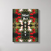 Volg uw hartRozen Abstract Inspirerend Canvas Afdruk (Voorkant)