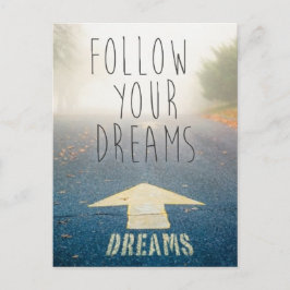 Volg Uw Inspirerend Briefkaart van Dromen