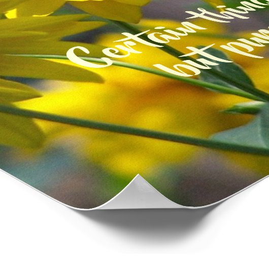 Volg uw Inspirerend prijsopgave voor hartbloemen Poster (Hoek)