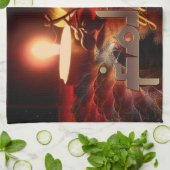 Volg uw lichte Inspirerend katoentheethanddoek Theedoek (Gevouwen)