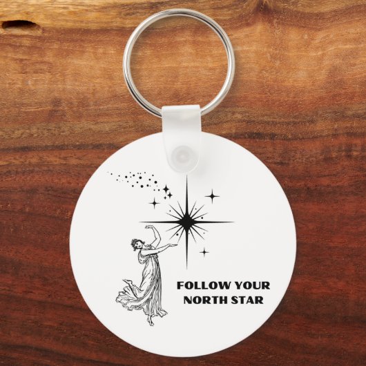 Volg uw Noord-Star Sleutelhanger (Voorkant)