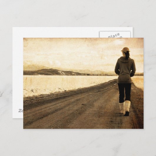 Volg uw pad briefkaart (Voorkant / Achterkant)