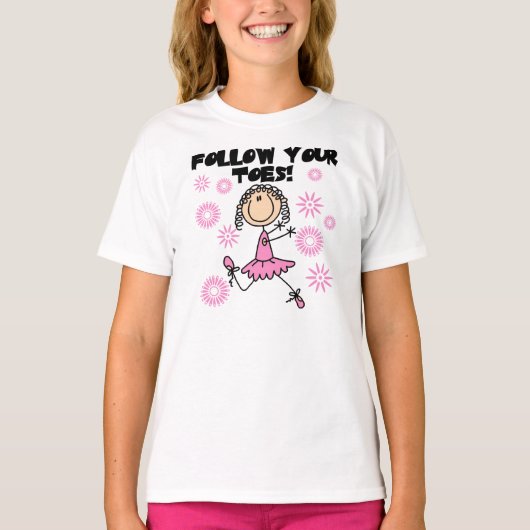 Volg uw tenen t-shirt (Voorkant)