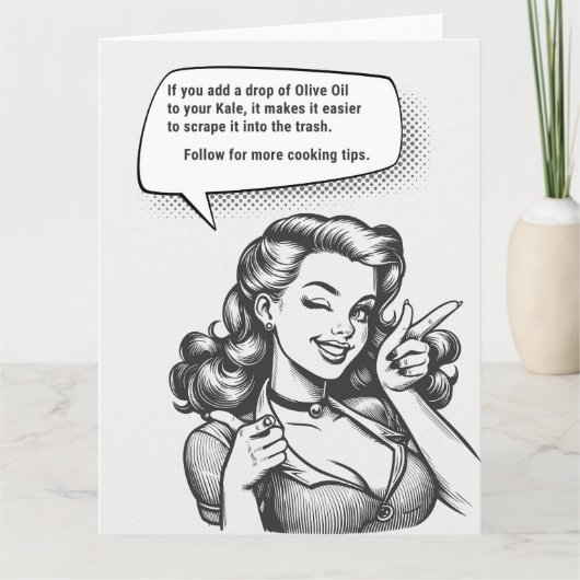 Volg voor meer kooktips kaart (Voorkant)