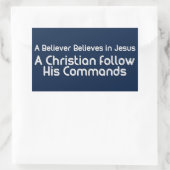 Volg zijn commando Stickers (Tas)