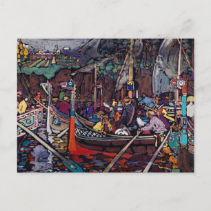 Volga Song, 1906 by Wassily Kandinsky Briefkaart