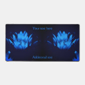 Volgblauw water Lily Lotus Flower Personalized Bureaumat (Voorkant)