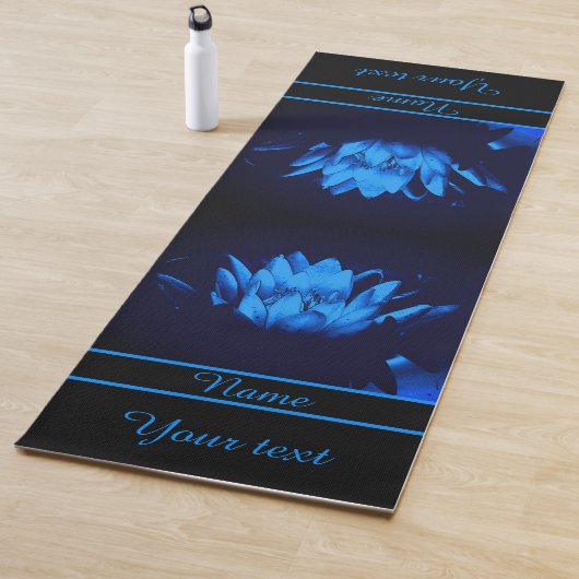 Volgblauw water Lily Lotus Flower Personalized Yogamat (In situ)