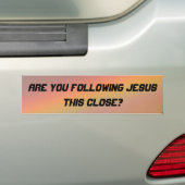 VOLGEN BUMPERSTICKER (Op auto)