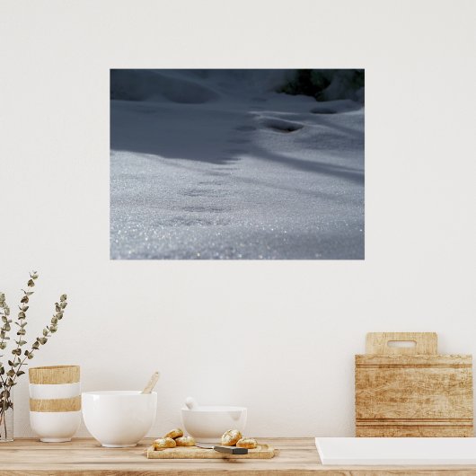 Volgen in de sneeuw poster (Keuken)
