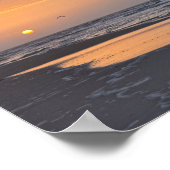 Volgen op zonsopgang op een strand van Florida Poster (Hoek)