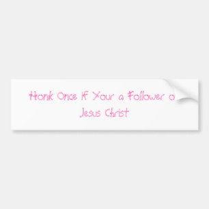 Volgen van Jezus Christus Bumpersticker
