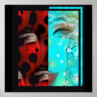 Volgen van mijn tranen afdrukken poster