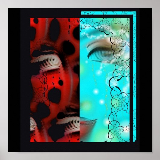 Volgen van mijn tranen afdrukken poster (Voorkant)