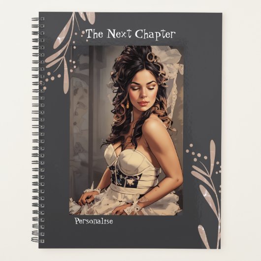  Volgend Artikel Citaat Girly Grey Journal Planner (Voorkant)